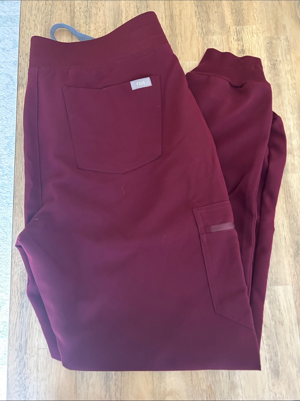 FIGS Women's Track Joggers in Burgundy